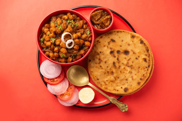 4pc Alu Paratha & Sabji