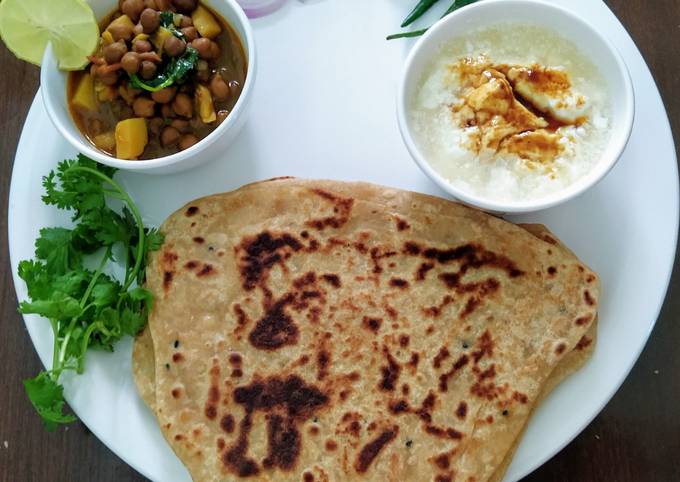 4pc Paratha & Sabji